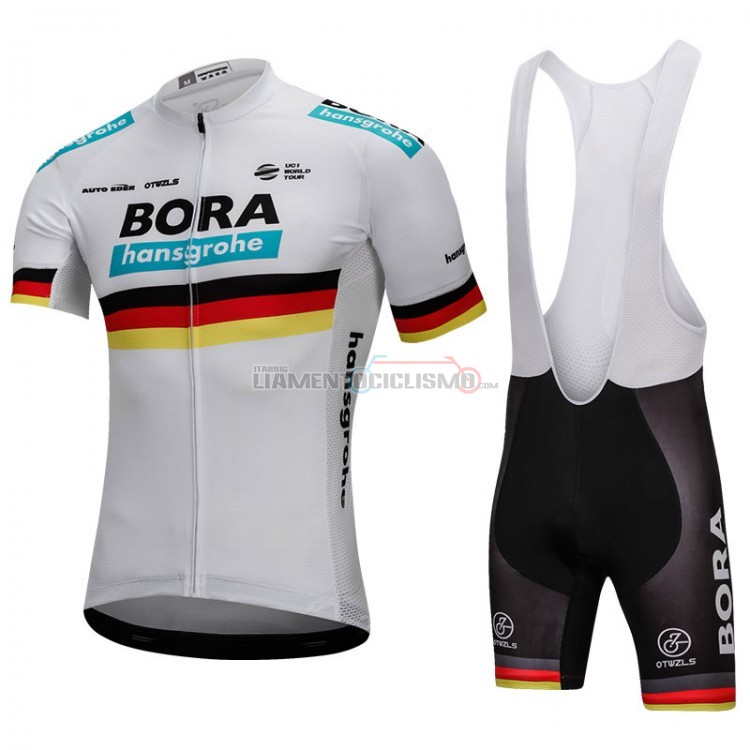 Abbigliamento Ciclismo Bora Campioni Belgio Manica Corta 2018